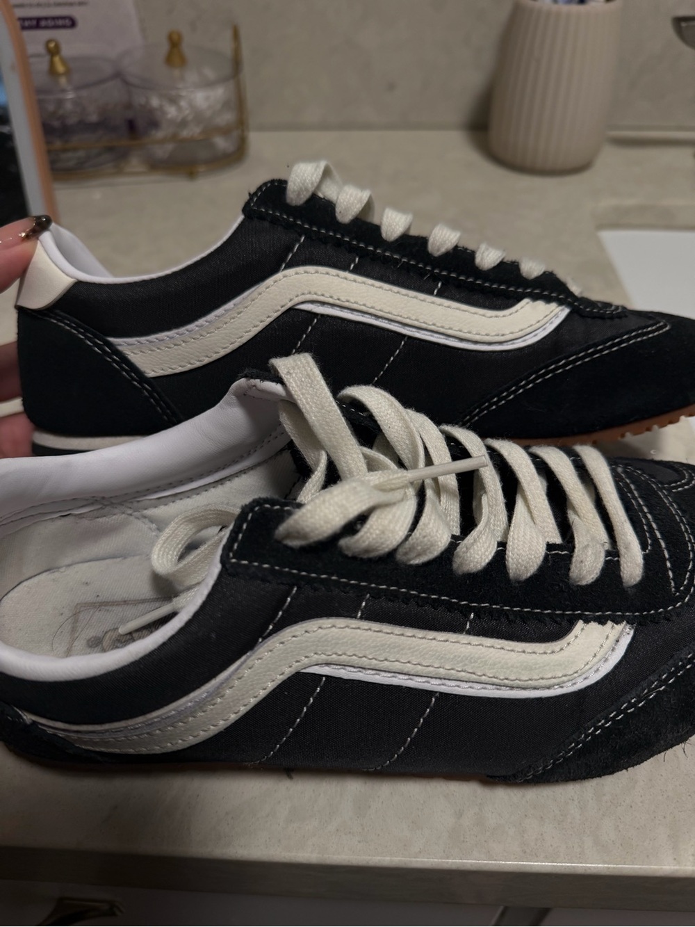 Vans Super Lowpro Sneaker - Black & Cream - Picture 3 of 5